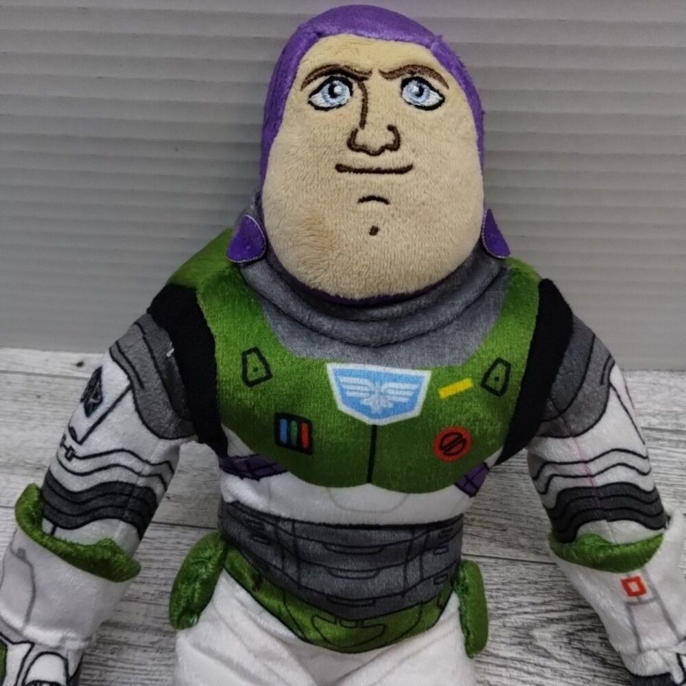 Authentic Walt Disney Pixar Toy Story Buzz Lightyear Plush Stuffed Toy 11" Tall